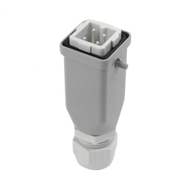 Industriesteckverbinder - Stecker 4 Polig 10A - Metall